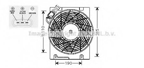 Вентилятор (комплект) AVA OL7508 (фото 1)