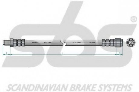 Гальмівний шланг SBS 1330.852512