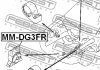 Опора двигателя задняя FEBEST MM-DG3RR (фото 2)