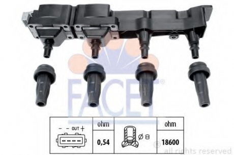 Котушка запалювання Facet 9.6307