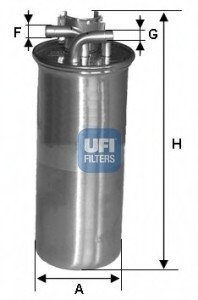 Топливный фильтр UFI Filters 24.001.00 (фото 1)