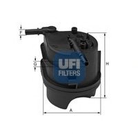 Топливный фильтр UFI Filters 24.015.00 (фото 1)