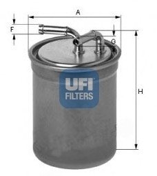 Топливный фильтр UFI Filters 24.016.00 (фото 1)