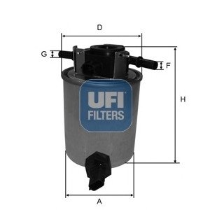 Топливный фильтр UFI UFI Filters 24.020.01