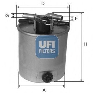Топливный фильтр UFI Filters 24.026.01 (фото 1)