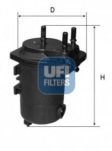 Топливный фильтр UFI Filters 24.098.00 (фото 1)