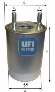 Топливный фильтр UFI Filters 24.108.00 (фото 1)