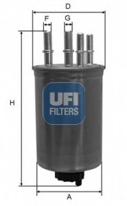 Топливный фильтр UFI Filters 24.130.00 (фото 1)