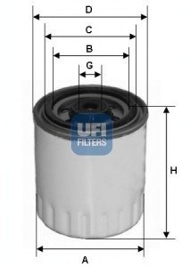 Топливный фильтр UFI Filters 24.321.00 (фото 1)