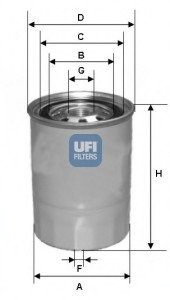 Топливный фильтр UFI UFI Filters 24.327.00