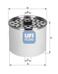 Топливный фильтр UFI UFI Filters 24.360.00