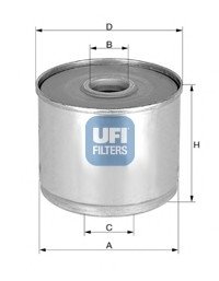 Топливный фильтр UFI Filters 24.360.01 (фото 1)