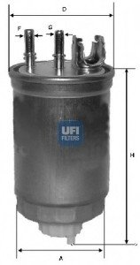 Топливный фильтр UFI Filters 24.412.00 (фото 1)