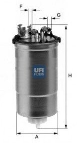 Топливный фильтр UFI Filters 24.428.00 (фото 1)
