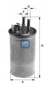 Топливный фильтр UFI Filters 24.433.00 (фото 1)