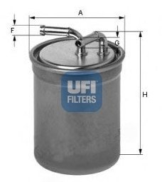 Топливный фильтр UFI Filters 24.437.00 (фото 1)