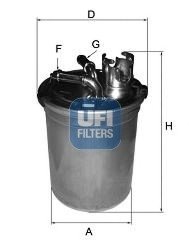Топливный фильтр UFI Filters 24.451.00 (фото 1)