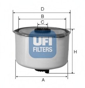 Топливный фильтр UFI Filters 24.454.00 (фото 1)