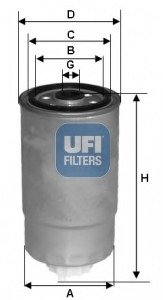 Топливный фильтр UFI UFI Filters 24.528.01