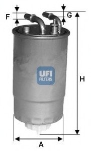 Топливный фильтр UFI Filters 24.ONE.02 (фото 1)