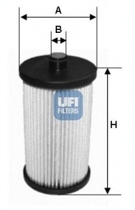 Топливный фильтр UFI UFI Filters 26.012.00