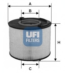 Топливный фильтр UFI Filters 26.015.00 (фото 1)