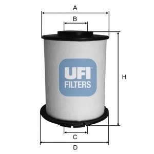 Топливный фильтр UFI Filters 26.033.00 (фото 1)