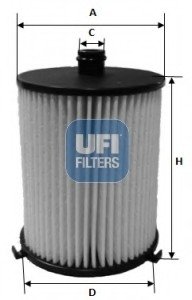 Топливный фильтр UFI UFI Filters 26.073.00