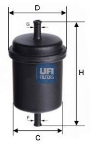 Топливный фильтр UFI Filters 31.512.00 (фото 1)