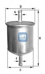 Топливный фильтр UFI Filters 31.529.00 (фото 1)