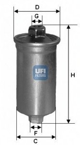 Топливный фильтр UFI UFI Filters 31.699.00