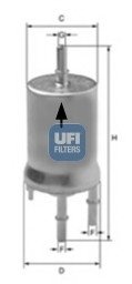 Топливный фильтр UFI UFI Filters 31.855.00