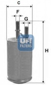 Топливный фильтр UFI Filters 31.951.00 (фото 1)