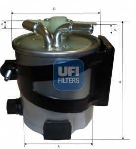 Топливный фильтр UFI UFI Filters 55.417.00