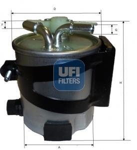Топливный фильтр UFI Filters 55.418.00 (фото 1)