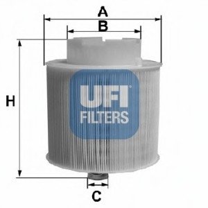 Воздушный фильтр UFI Filters 27.597.00 (фото 1)