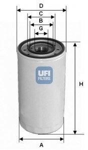 Масляный фильтр UFI UFI Filters 23.303.00
