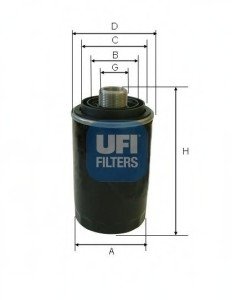Масляный фильтр UFI UFI Filters 23.493.00