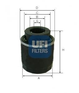 Масляный фильтр UFI UFI Filters 23.494.00