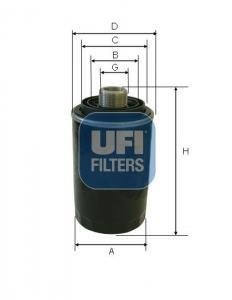 Масляный фильтр UFI UFI Filters 23.597.00