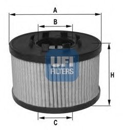 Масляный фильтр UFI UFI Filters 25.015.00