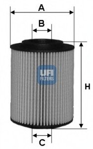 Масляный фильтр UFI UFI Filters 25.027.00