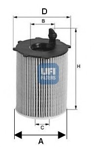Масляный фильтр UFI UFI Filters 25.066.00