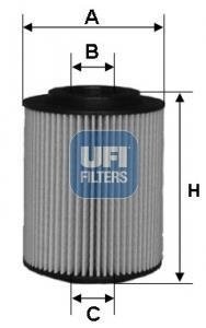 Масляный фильтр UFI UFI Filters 25.075.00