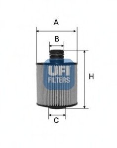 Масляный фильтр UFI UFI Filters 25.083.00