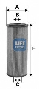 Масляный фильтр UFI UFI Filters 25.155.00