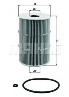 Олійний фильтр MAHLE OX378D (фото 1)