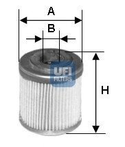 Масляный фильтр UFI UFI Filters 25.553.00