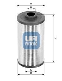 Масляный фильтр UFI UFI Filters 25.148.00