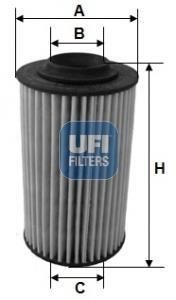 Масляный фильтр UFI UFI Filters 25.163.00